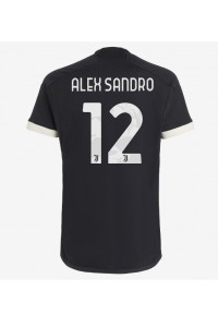 Juventus Alex Sandro #12 Jalkapallovaatteet Kolmaspaita 2023-24 Lyhythihainen